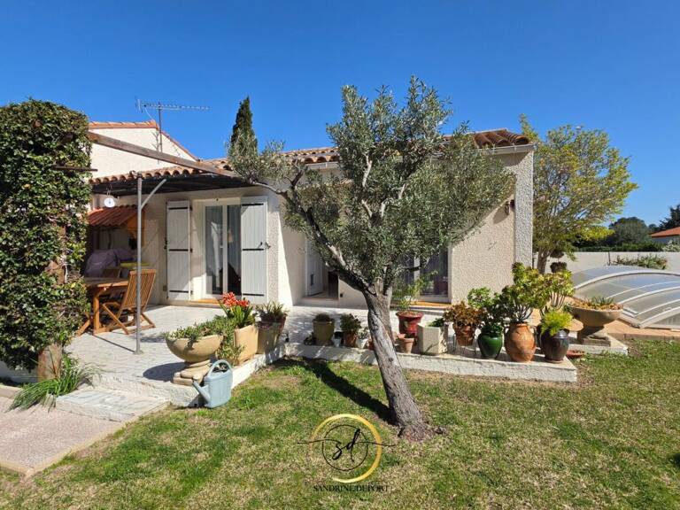 Millas Villa plain pied 4 faces 3 chambres piscine  garage + carport quartier calme — photo 1