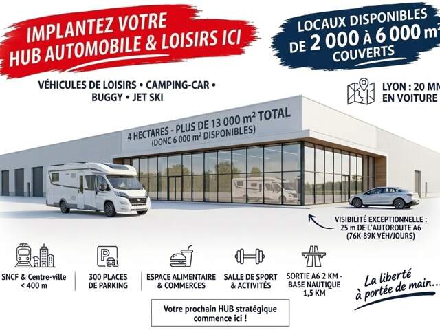 Dpt Rhône (69), A LOUER  LYON NORD  -  LOCAL 4 000 m2 – pour activités ou Karting — photo du bien