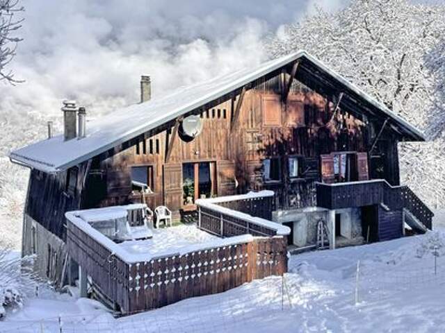 Ski jusquau chalet traditionnel 5 chbs + gîte 3 c — photo du bien
