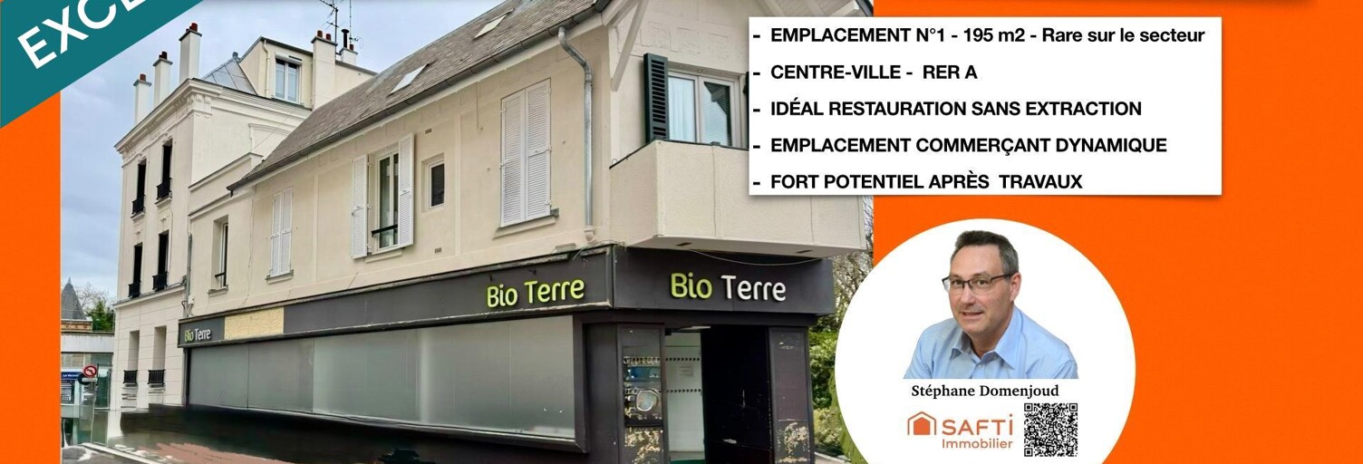 Commerce 7 Pièces 195 m² à vendre à Le Vésinet (78110)