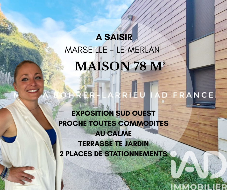 Maison à vendre, 3 pièces, 78 m², Marseille