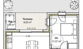 Appartement 2 Pièces 50 m² à vendre à Guéreins (01090)