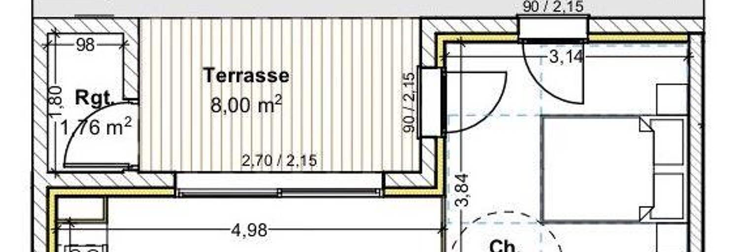 Appartement 2 Pièces 50 m² à vendre à Guéreins (01090)
