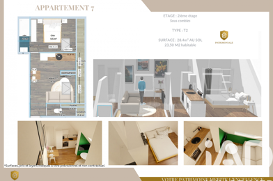 Appartement 2 pièces 74850 €