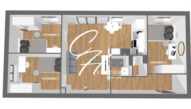 Appartement 4 pièces  à vendre Saint-Martin-d'Hères 38400