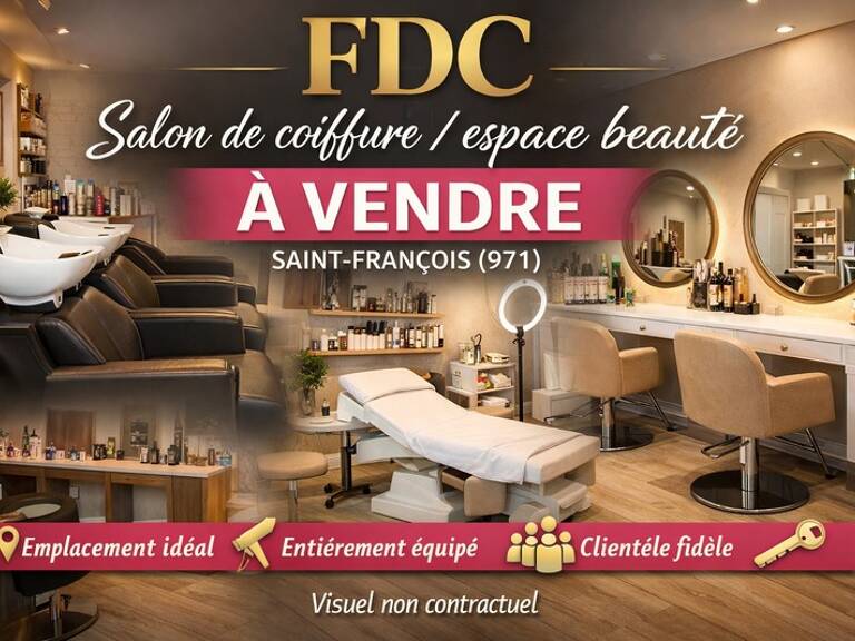 EN EXCLUSIVITE - A VENDRE FONDS DE COMMERCE SALON DE COIFFURE & ESPACE DE BEAUTE - SAINT-FRANÇOIS — photo 1