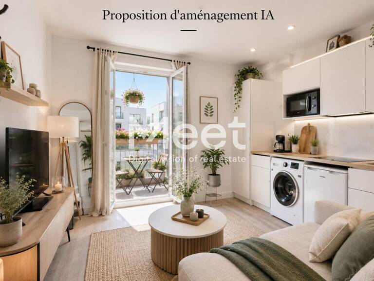 STUDIO - IMMEUBLE RÉCENT - BALCON - VUE DÉGAGÉE — photo 1