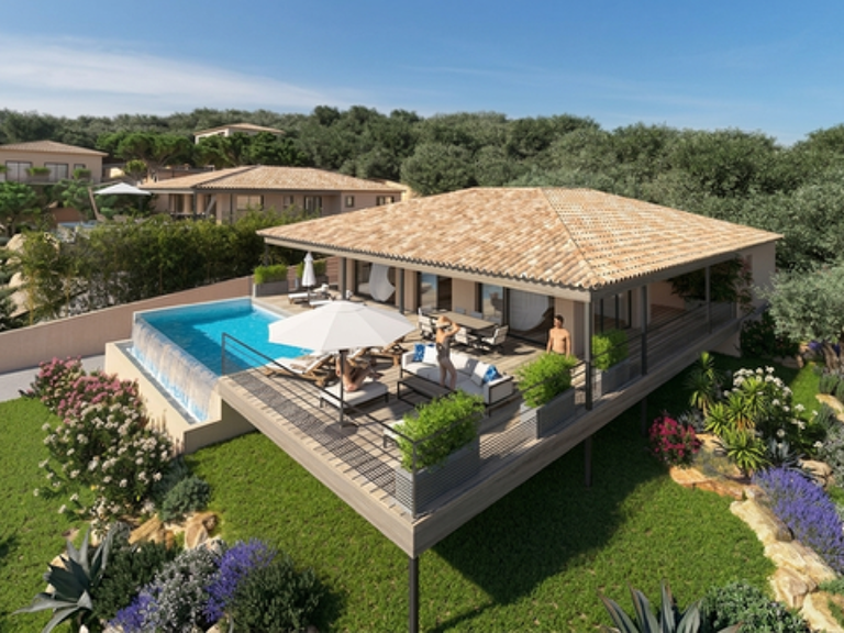 Villa T5 vue mer avec piscine Sari-Solenzara — photo 1