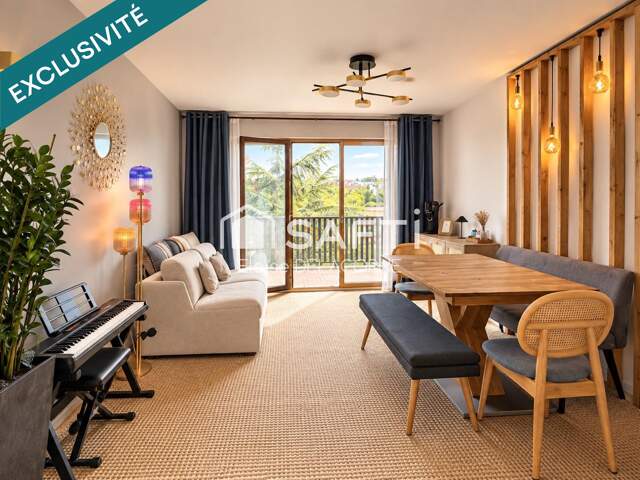 T4  79 M²  3 CHAMBRES  BALCON PLEIN SUD  2 PARKINGS — photo du bien