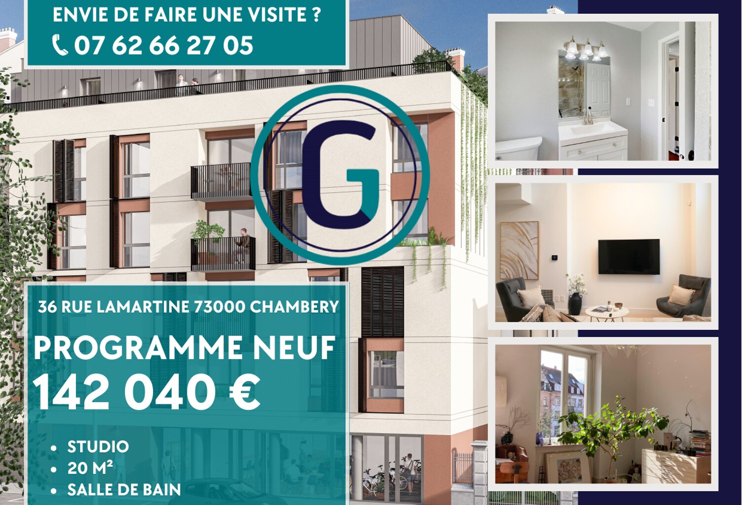 Vente appartement 1 pièce 20 m² Chambéry (73000) — photo 1