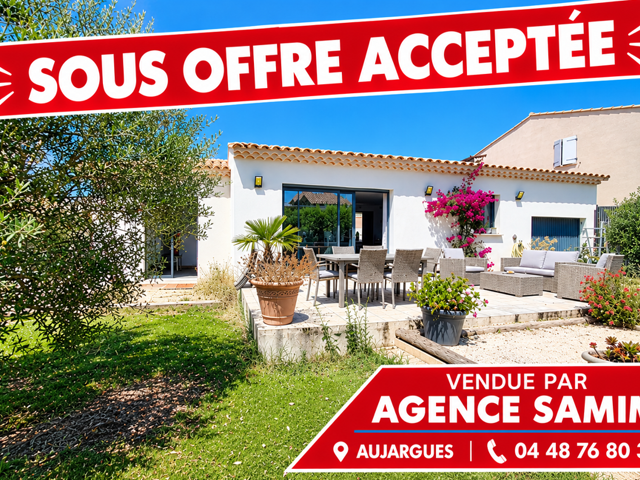 À VENDRE - JOLIE VILLA RÉCENTE DE PLAIN PIED DE TYPE 3  - NAGES ET SOLORGUES — photo du bien
