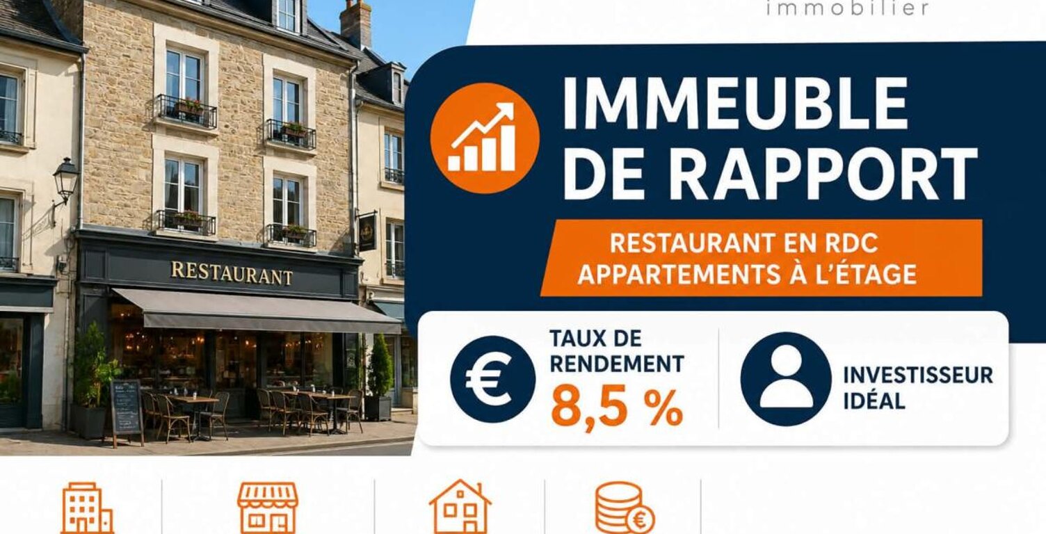 Immeuble de rapport 280 m² – Rendement 8 % – Rue Bernard – Local commercial + 2 appartements - LA ROCHE BERNARD (56) — photo 1