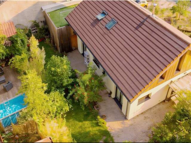Maison à vendre 5 pièces THOIRY (01) EXCLUSIVITÉ-MAISON OSSATURE BOIS-STUDIO-VUE JURA — photo du bien