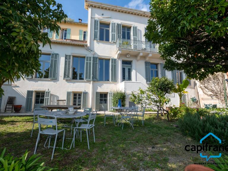 06. Grasse. Appartement Bourgeois de 180m² (150m² loi carrez) vue Mer, très calme, Jardin de 200m², 2 places de parkings, plusieurs annexes — photo 1