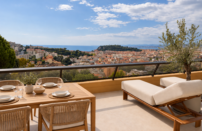 DERNIER ETAGE VUE PANORAMIQUE - NICE MONT ALBAN — photo 2