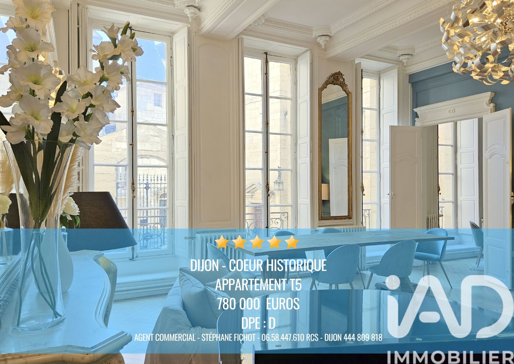 Dijon - 132m² - 5p. - 3ch.