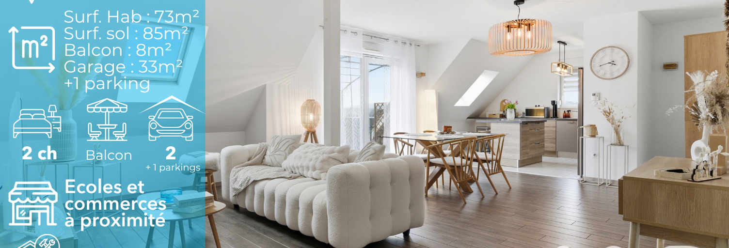 Appartement 3 Pièces 73 m² à vendre à Essert (90850)