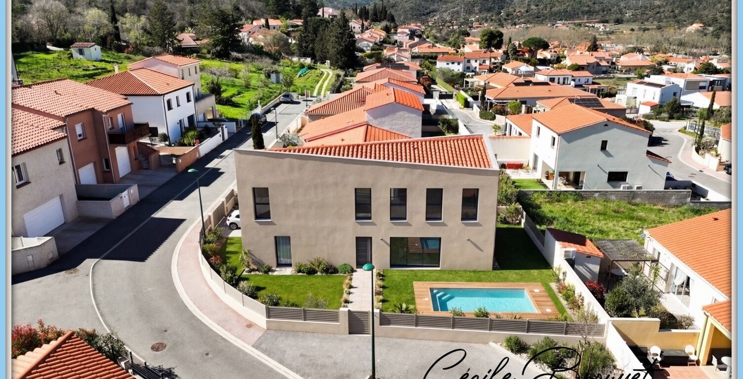 Maison d’architecte hors d’eau à personnaliser – 4 pièces – 123 m² – Terrain 347 m² piscinable – Céret 66400 — photo 1