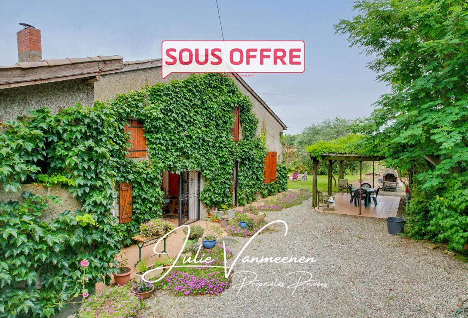 LEVIGNAC (31530) - Ancien corps de ferme de 152m² habitables + 120m² de dépendances sur 2900m² de terrain — photo 1
