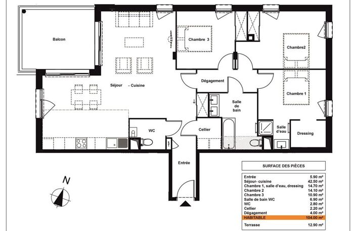 T4 - 104m ² — photo 3