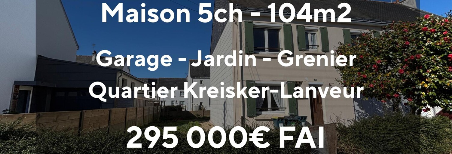 Maison 6 Pièces 104 m² à vendre à Lorient (56100)