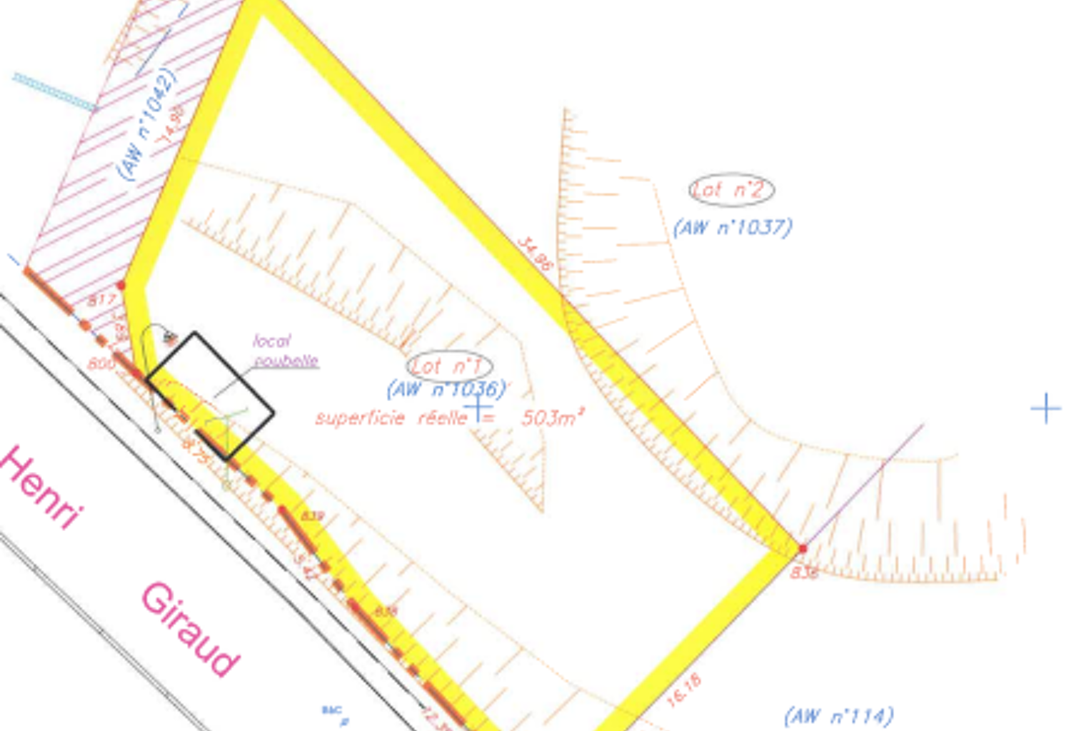 Vente Terrain à bâtir 503 m&sup2; — photo 1