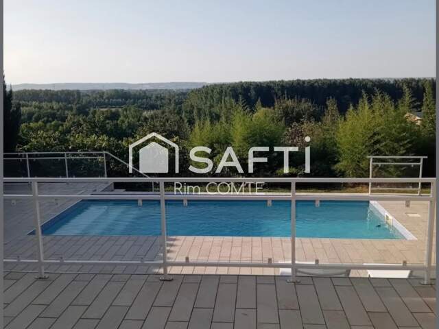 Maison contemporaine de plain-pied avec piscine  Environnement privilégié à Moras-en-Valloire (Drôme)!! — photo du bien