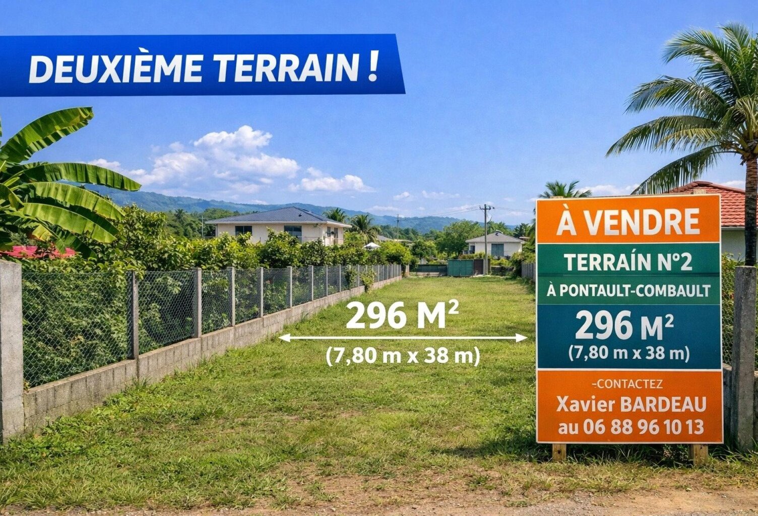 Terrain à Batir de 296m²  Parcelle voisine disponible — photo 1
