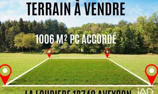 Terrain  1006 m² à vendre à La Loubière (12740)