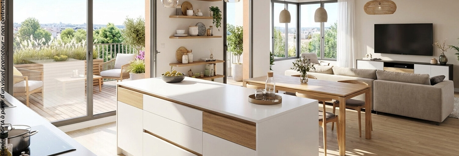 Appartement neuf T2, T3, T4 Pièce 43 à 86 m² à vendre à La Roche-sur-Yon (85000)