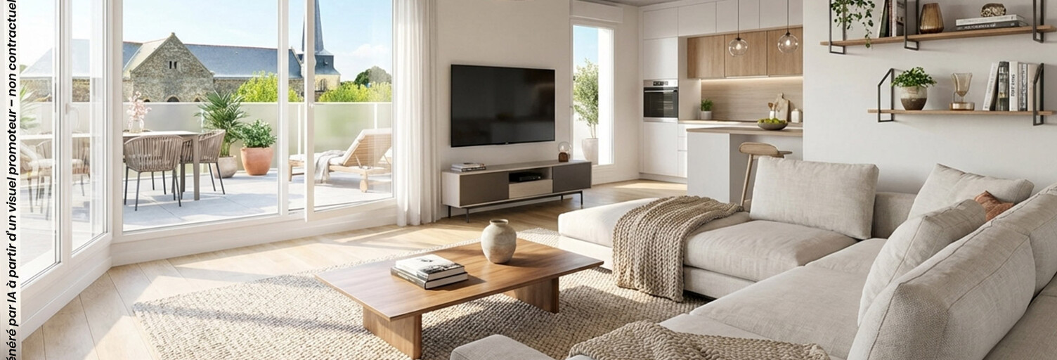 Appartement neuf T1, T2, T3 Pièce 25 à 60 m² à vendre à Notre-Dame-de-Monts (85690)