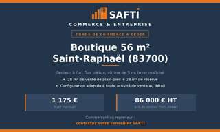Commerce  56 m² à vendre à Saint-Raphaël (83700)