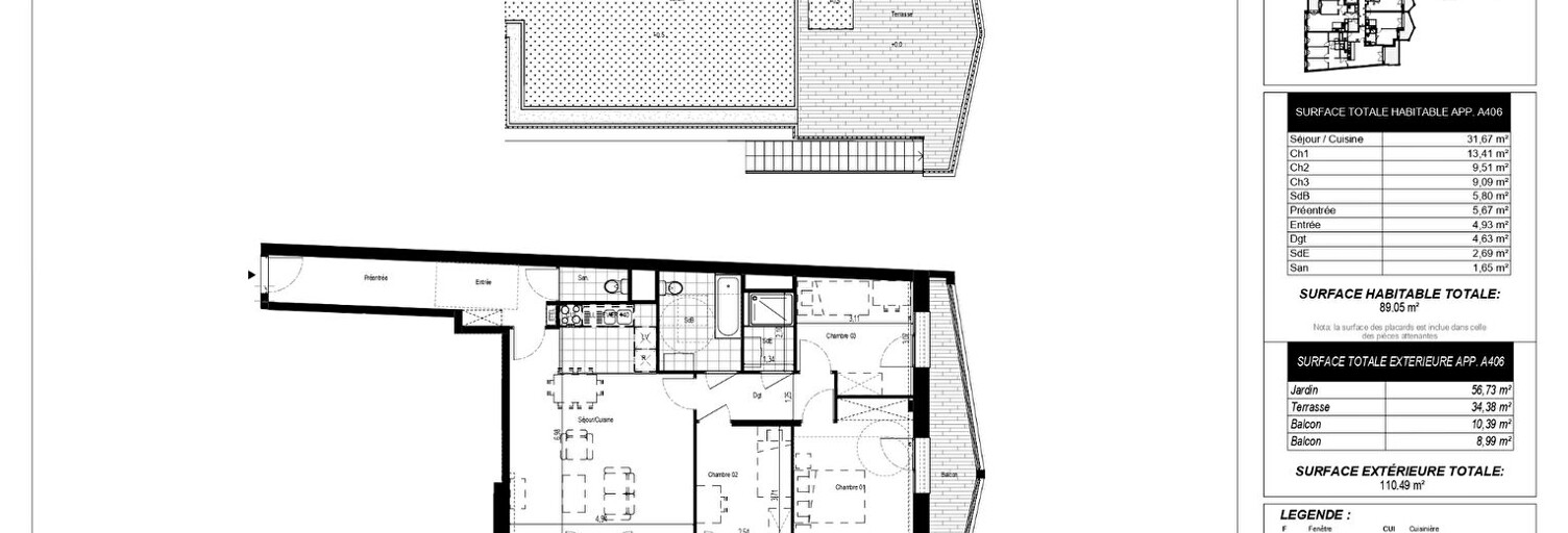 Appartement 4 Pièces  m² à vendre à Aubervilliers (93300)