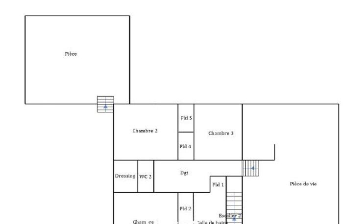 MAISON 115m² - PARCELLE DE 710m² + 3 CHAMBRES + 1 CHAMBRE/ATELIER + 2 GARAGES (2 voitures + 1 camping-car) — photo 2