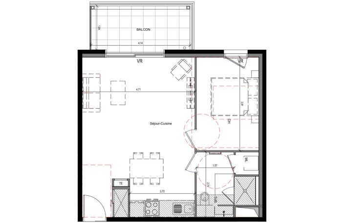 Vente Appartement 2 pièces — photo 4