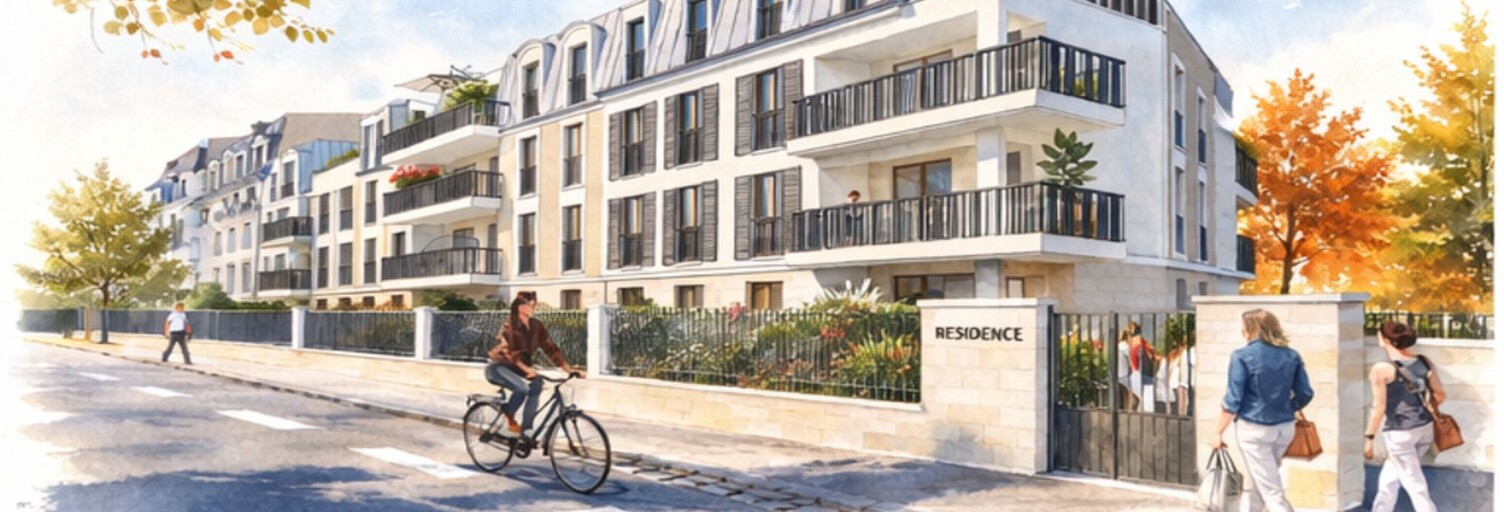 Appartement neuf T1, T2, T3, T4 Pièce 27 à 81 m² à vendre à Fontainebleau (77300)