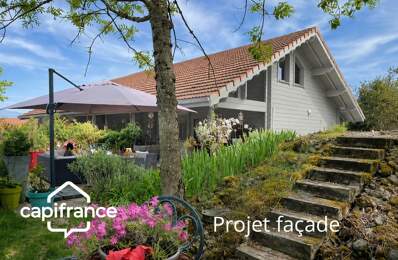 01300 CUZIEU MAISON BOIS MASSIF TYPE CHALET, 146 m² ,PLAIN-PIED TERRASSE, GARAGE,PISCINE, TERRAIN 1100 M2 — photo du bien