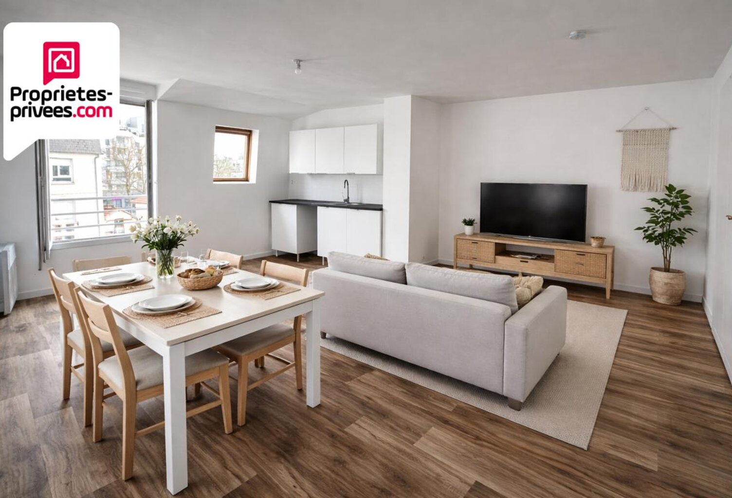Appartement Saint Denis 3 pièce(s) 54.67 m2 — photo 1