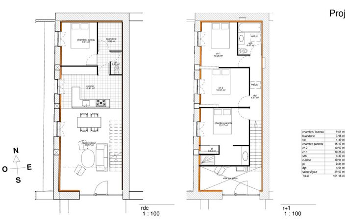 À vendre Grange à rénover avec permis accepté 101 m² - Val de Virvée — photo 2