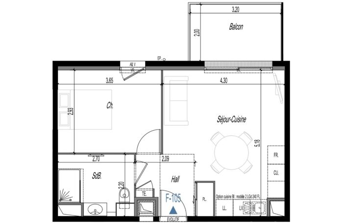 Vente Appartement 2 pièces — photo 4