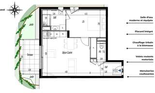 Appartement 2 Pièces 45 m² à vendre à Clermont-Ferrand (63100)