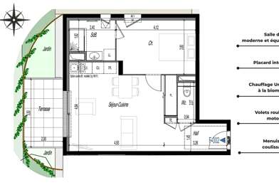 Appartement 2 pièces 183000 €