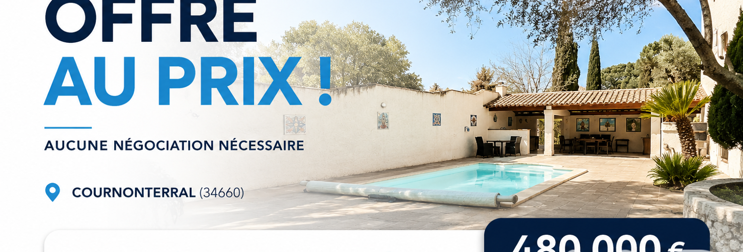 Maison 8 Pièces 165 m² à vendre à Cournonterral (34660)