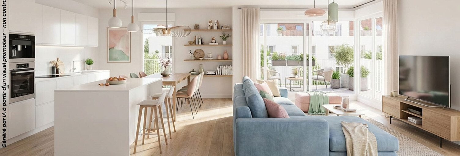 Appartement neuf T1, T2, T3, T4, T5 Pièce 38 à 89 m² à vendre à Ouistreham (14150)