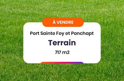 Terrain à vendre de 717 m² - Quartier calme - PORT SAINTE FOY ET PONCHAPT (33) — photo du bien