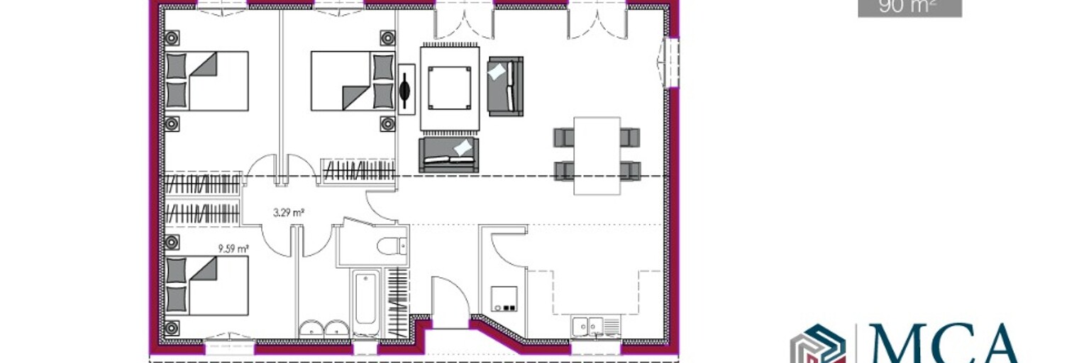 Maison 4 Pièces 85 m² à vendre à Saint-Exupéry (33190)