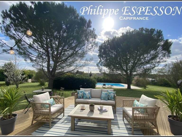 MAISON COMTEMPORAINE SUR TERRAIN DE 9430M2 AVEC PISCINE SAINT PARDOUX ISAAC — photo 1