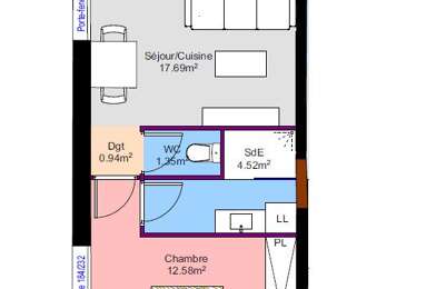 Appartement 2 pièces 129500 €