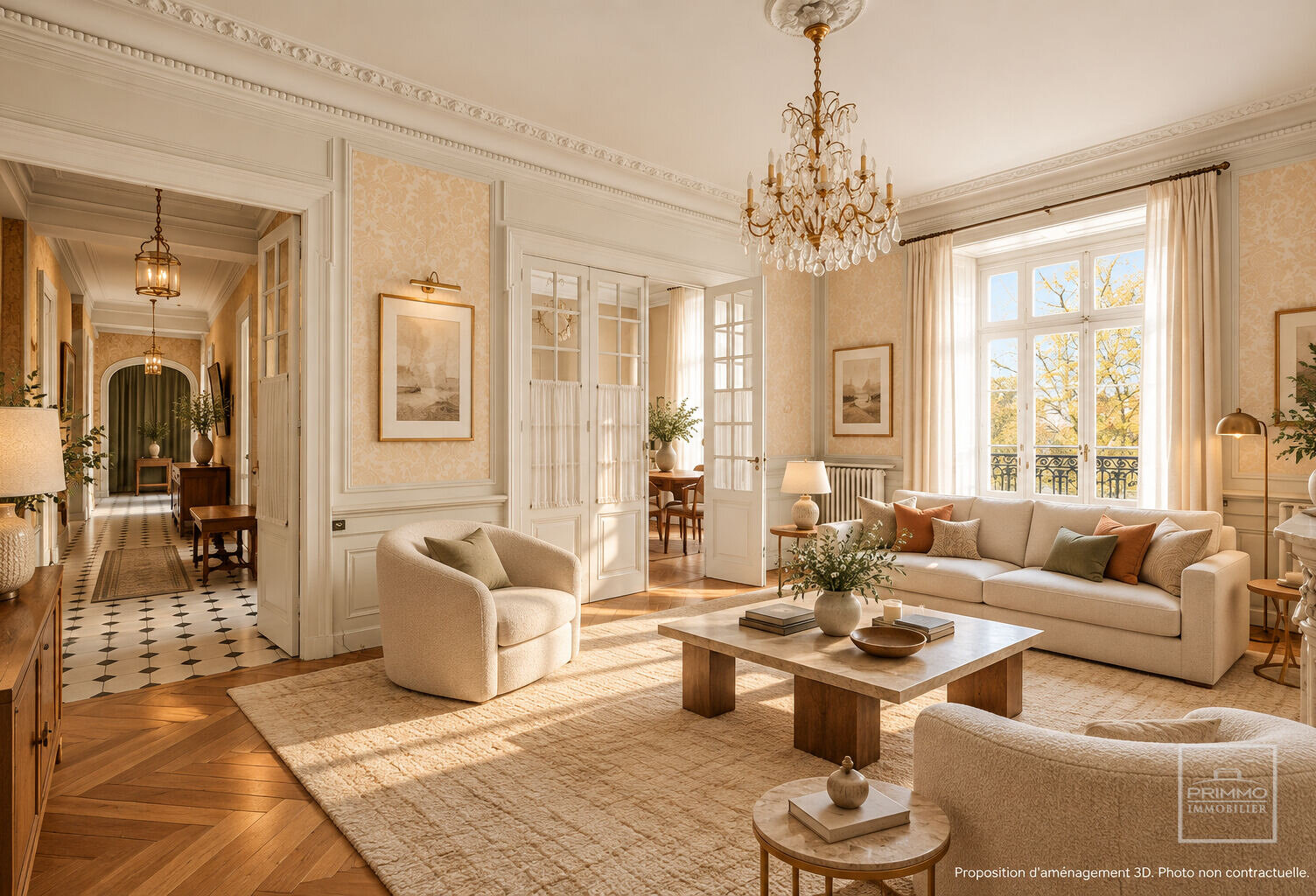 LYON 6, BD DES BELGES, 202.95m² + T2 + CHAMBRE SERVICE + GARAGE — photo 1