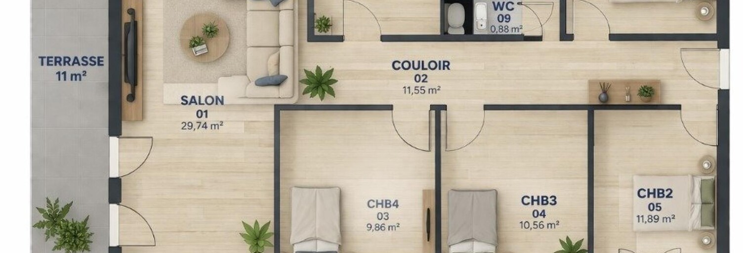 Appartement 6 Pièces 90 m² à vendre à La Ciotat (13600)